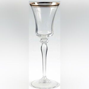 Wine Glass Jamestown Clear (Gold Trim)
